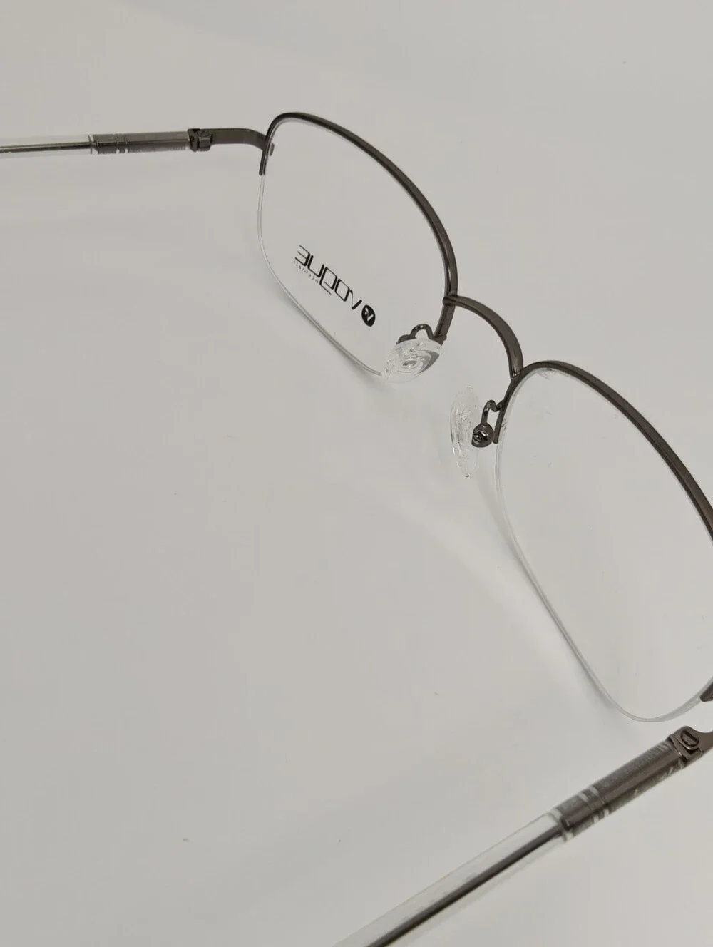 Vogue Occhiali. VO 3363. Women's  Rectangular Metal Glasses in Gunmetal, Clear.